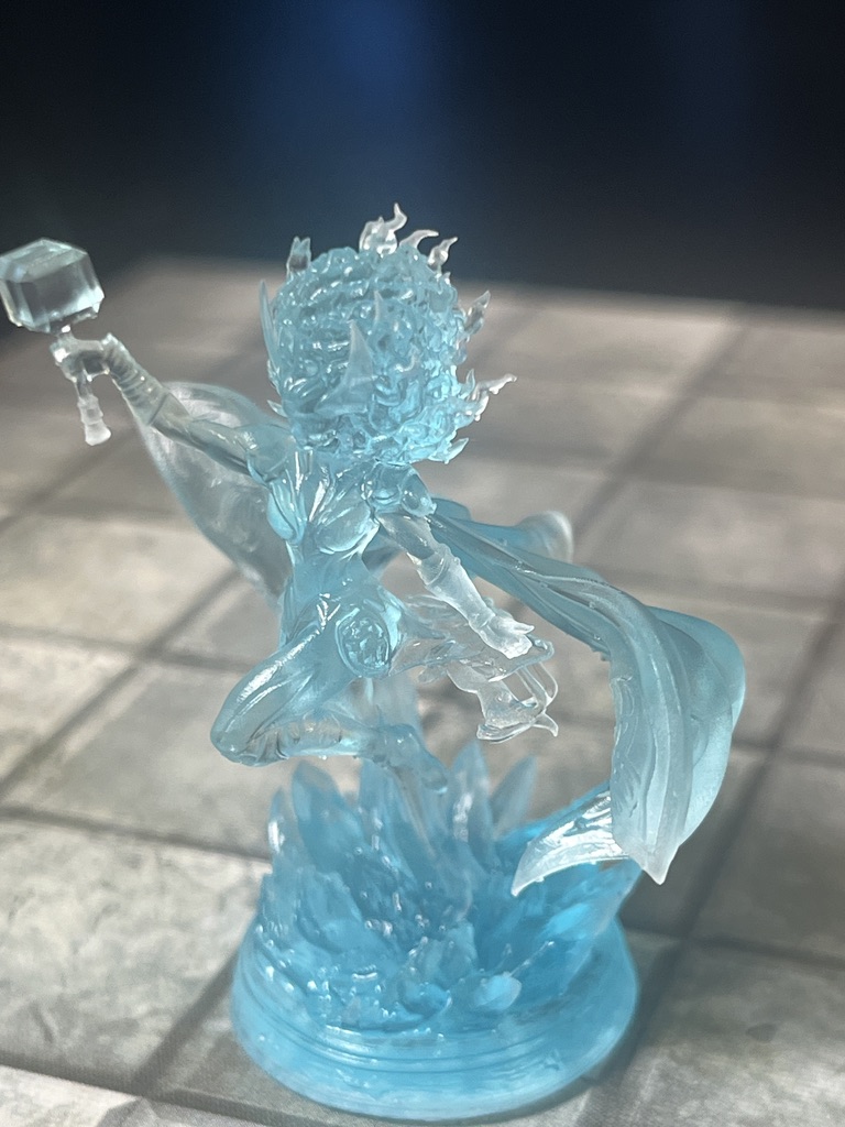 Translucent blue